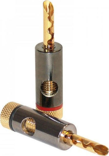 Dynavox High-end Щепсел Банан мъжки 4бр Черен