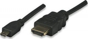 Techly Highspeed HDMI 1.4 High Speed 1080p 120Hz Cable HDMI Male - Micro HDMI Male 5m Black