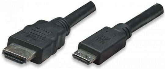 Techly HDMI 1.4 High Speed 1080p 120Hz Cable HDMI Male - Mini HDMI Male 1.8m Black