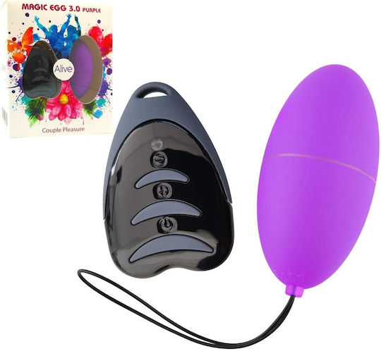 Adrien Lastic Alive Magic Vibrating Egg 3.0 Vibrator Egg cu Telecomandă 7.5cm Violet