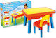 Χρωματιστό Τραπεζάκι και Καρέκλα Kids Table and Chairs Set made of Plastic Multicolour 8901-0000