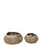 Inart Set dekorative Körbe Braun 48x48cm 2Stück