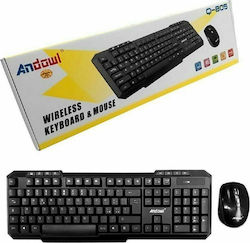 Andowl Q-805 Wireless Keyboard with US Layout