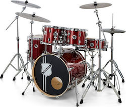 Millenium Hybrid Practice Set Drum Set Red Lining