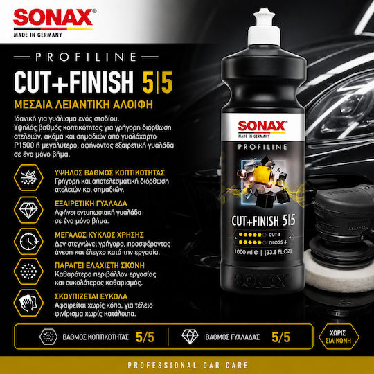 Sonax Profiline Cut+finish 5/5 Mittlere Poliercreme 1l Ohne Silikon