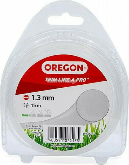 Oregon Round Brush Cutter Trimmer Line 1.3mm 15m 69-482-CL
