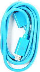 Platinet OUPVC3MBL Редовна USB 2.0 към Микро USB Кабел 1м Син