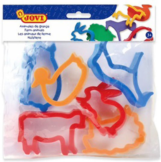Jovi Plasticine Cutters Farm Animals For 3+ Years