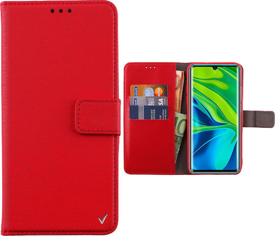Volte-Tel Allure Magnet Wallet Δερματίνης Κόκκινο (Xiaomi Mi Note 10 / Mi Note 10 Pro)