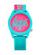 Hype Watch with Turquoise Rubber Strap HYU026AUP