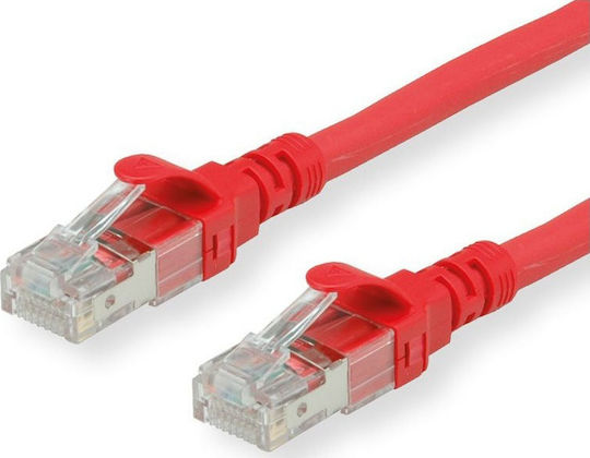 Roline S/FTP Kat.6a Gigabit Netzwerkkabel Ethernet 1,5m Rotes