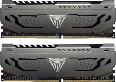 Patriot Viper Steel 64GB DDR4 RAM με 2 Modules (2x32GB) και Ταχύτητα 3200 για Desktop