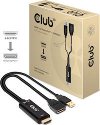 Club3D HDMI to DisplayPort 4K60Hz M/F Active Adapter HDMI male σε DisplayPort / USB-A female Club3D HDMI to DisplayPort 4K60Hz M/F Active Adapter HDMI male σε DisplayPort / USB-A female