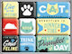 Nostalgic Art Rectangular Set of Magnets Metal 7x10cm 9pcs