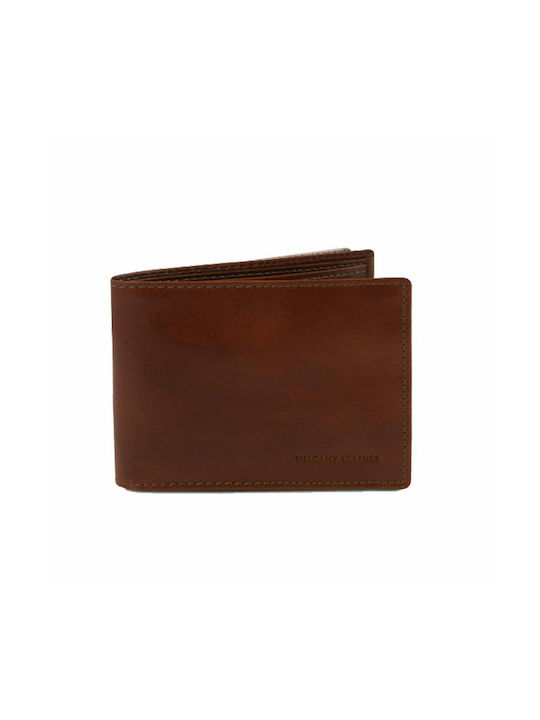 Men's Leather Wallet Tabac Brown