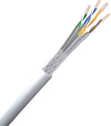 Elmark 879011 S/FTP Кат.5 Мрежов Кабел Ethernet 1м Бял