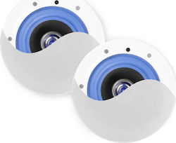 Power Dynamics Ceiling Speakers ESCS5 100VS617 (Pair) in White Color