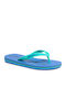 Șlapi pentru copii Flip Flops Turcoaz Profile Logo
