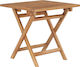 Hilfsmittel Garten- und Terrassentisch aus Teak Zusammenklappbar 45x45x45cm