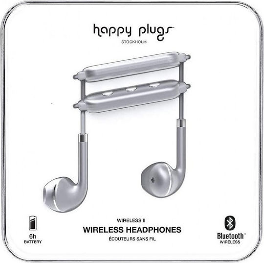 Happy Plugs Wireless II Ohrstöpsel Bluetooth-Freisprecheinrichtung Kopfhörer Gray