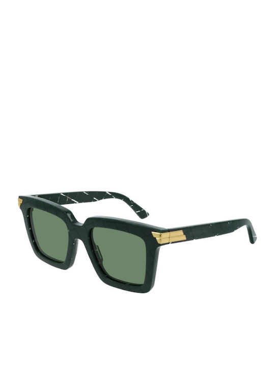 Bottega Veneta Women's Sunglasses with Green Pl...