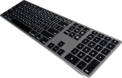 Matias Backlit Wireless Aluminum Keyboard Bluetooth Doar tastatura UK Gri