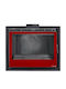 Salgueda Saphire E765-MN4 Rojo New Kaminofen Holz Warmluft 14kW Gerade mit einer zu öffnenden Tür