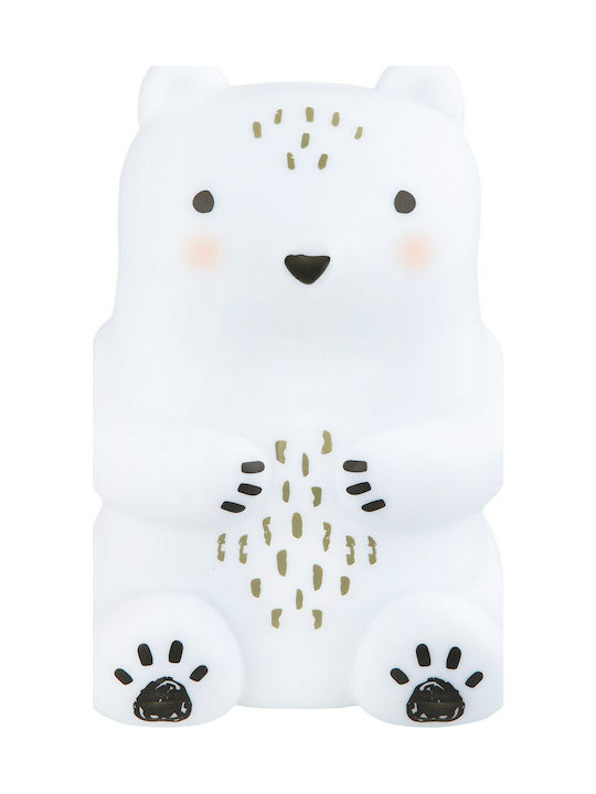 Sass & Belle LED Детско Декоративно Осветление Bear Camp с Промяна на Цветовете Бял