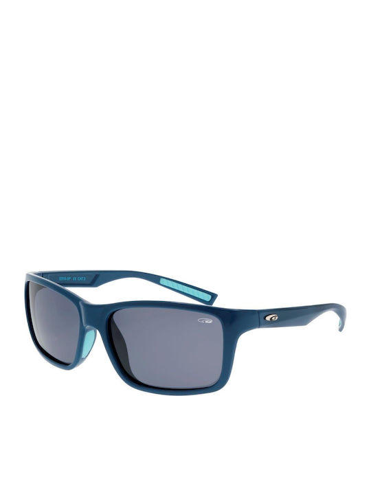 Goggle Muvo Unisex Sunglasses with Turquoise Plastic Frame and Blue Lens