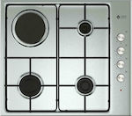 Thermogatz TGS 9211 IX Autonomous Cooktop with Liquid Gas Burners Inox 58x51cm