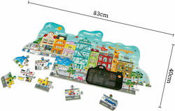 Wooden Kids Puzzle Animated City 49pcs Hape