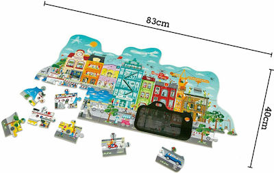 Lemnos Puzzle pentru Copii Animated City 49buc Hape