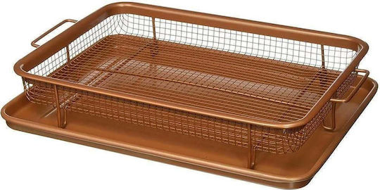 Pyramis Crispy Tray Ταψί για Τηγάνισμα Ταψί από Χαλκό