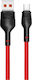 XO NB55 Braided USB 2.0 to micro USB Cable Κόκκ...