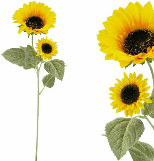 Künstlicher dekorativer Zweig Heliotropium Gelb 72cm Marhome