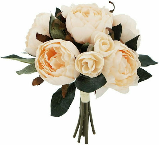 Strauß aus künstlichen Blumen Pfingstrose Rosa 32cm 00- Marhome