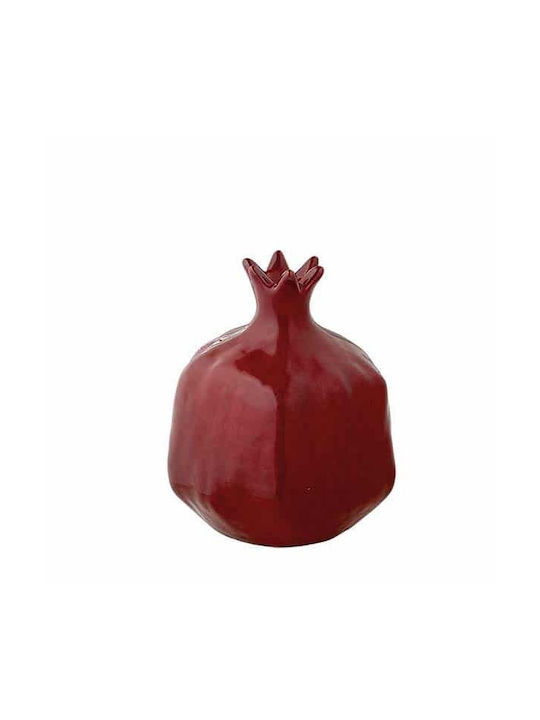 Tabletop Lucky Charm Pomegranate Red Ceramic 13x15cm 1pcs