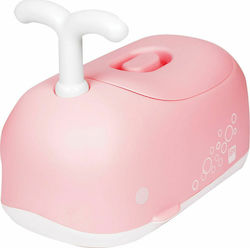 Kikka Boo Potty with Steering Wheel Whale with Lid Pink