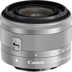 Canon Crop Camera Lens EF-M 15-45mm f/3.5-6.3 IS STM Standard Zoom for Canon EF-M Mount Silver
