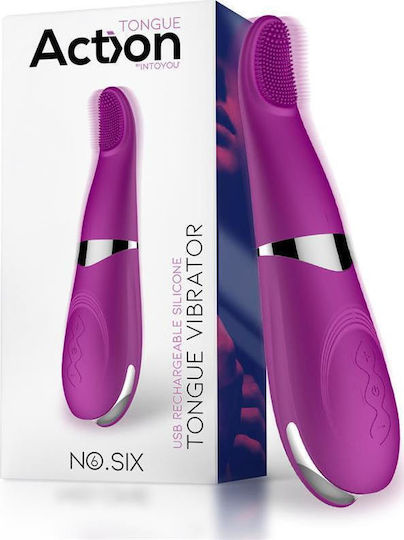 Action No 6 Tongue Vibrator Klitoris Vibrator 19.3cm Purple