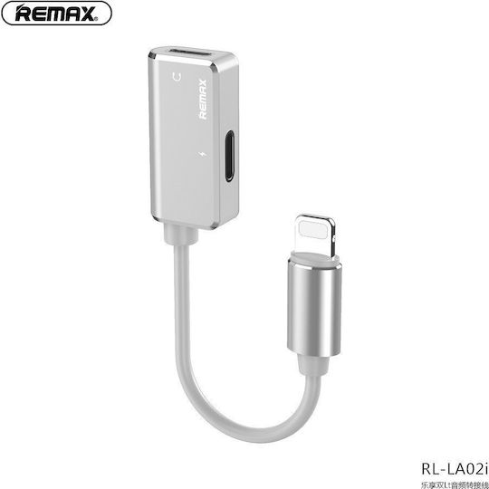 Remax Enjoy RL-LA02i Converter Lightning male to Lightning female Silver Silver 1pcs