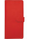 Travel Document Holder Men's Wallet Cards with RFID Red