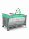 Lionelo Flower Кошара за игра с Променяща се Повърхност & Матрак Тюркоазен 125x65см