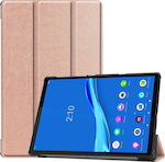 Tri-Fold Flip Cover Synthetic Leather / Silicone Rose Gold (Lenovo Tab M10 Plus 10.3")