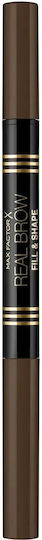 Max Factor Real Brow Fill & Shape Augenbrauenstift für Braune 003 Mittelbraun 0,6g