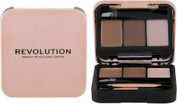 Revolution Beauty Brow Sculpt Kit Brown