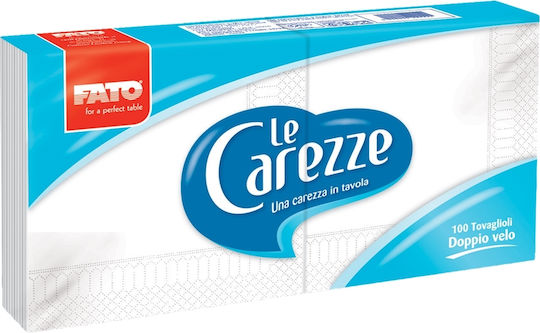 Fato Le Carezze Luxury Napkin 2-Ply White 25x25cm 100pcs
