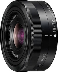Panasonic Lumix G Vario 12-32mm f3.5-5.6 Asph. Mega OIS Cadru de cultură pentru montură Micro Patru Treimi (MFT) Panasonic Lumix G Vario 12-32mm f3.5-5.6 Asph. Mega OIS Cadru de cultură pentru montură Micro Patru Treimi (MFT)