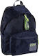 Lyc Sac The Drop Satin Blue School Bag Backpack Junior High-High School in Blue color 24lt