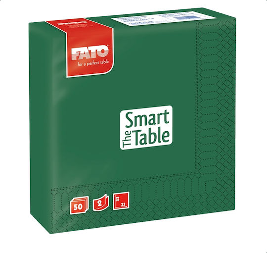 Fato The Smart Table Χαρτοπετσέτα 2Φ Πράσινη 33x33εκ. 50τμχ